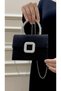 Evening Bag Crystal Rhinestone Buckle Simple Evening Bag - 6