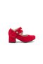 İremsu 7845 Side Ribbon Girls' Heeled Children's Shoes RED - 2