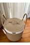 Decorative Straw Cotton Basket with Lid, Potato and Onion Basket Organizer - 3