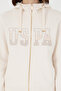Women's Cream Basic Hooded Sweatshirt 50289540-Vr071 - 6
