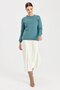 Women's Crew Neck Classic Wool Sweater M.Green