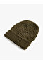 Hair Knitted Beret with Folded Edges - 2
