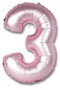 Number Balloon Pink Color Foil Balloon Helium Balloon