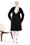 Women's Hijab Large Size Long Sleeve Ayrobin Shirt Tunik Black - 7