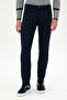 Men's Slim Fit Navy Blue Canvas Trousers 50291156-Vr033 - 2