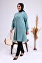 Women's Hijab Large Size Long Sleeve Ayrobin Shirt Tunik Water Green