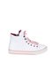 Genuine Leather Powder Detailed Plain White Women's Boots - 3