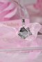 Pink Stone - silver color - 3