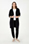 Women's Black Hooded Sweatshirt 50289544-Vr046 - 4