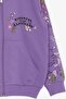 Girl's Cardigan Floral Printed 1-4 Years, Lilac - 4