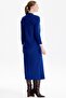Sweater combined knit dress cobalt blue - 4