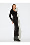 X Inji - Midi Dress with Detached Collar, Long Sleeves and Back Detail