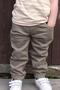 Boy's Trousers Lace-up Elastic Waist 1.5-5 Years, Dark Khaki Green