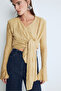 Spanish Sleeve Shawl Collar Cardigan Blouse