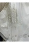 Nivemeshome Sierra Gold Embroidered 108 1/3 Tight Pleated Tulle Curtain Apm - 8