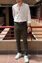 Men'S, Standard-Fit, a Quality, Old Money, Fabric Trousers 269 - 5