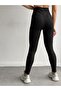 Power Lycra Full High Waist Pocketless Black Denim - 4