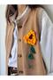 Design Embroidered Sunflower Embossed Glitter Vest Women's Mink - 4
