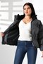 Women's Fur Collar Oversize Coat - 3