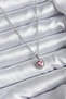 Silver Heart Necklace, Gift for Lover, Mother, Teacher - 5