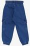 Girls & Boys Boy's Jeans Trousers with Elastic Waist and Cargo Pocket, Age 1-4, Blue - 4