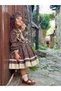 Brown Vintage Baby Girl Dress, Birthday Dress, Photo Shoot Dress, Suitable for Ages 0-12 - 5