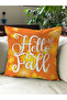 Autumn Themed 43X43 Velvet Cushion Cover