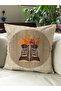 Autumn Themed 43X43 Velvet Cushion Cover - 6