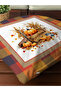 Autumn Themed 43X43 Velvet Cushion Cover - 8