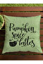 Autumn Themed 43X43 Velvet Cushion Cover - 7