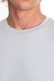 Men's Gray Crew Neck Short Sleeve 100% Cotton Interlock T-Shirt S-203 - 3