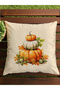 Autumn Themed 43X43 Velvet Cushion Cover - 7
