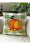 Autumn Themed 43X43 Velvet Cushion Cover - 6