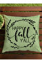 Autumn Themed 43X43 Velvet Cushion Cover - 7