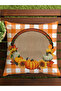Autumn Themed 43X43 Velvet Cushion Cover - 7