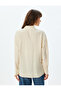 Scallop Detailed Shirt Long Sleeve Viscose Fabric - 4