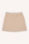 Girl's Cat Quilted Salmon Knitted Skirt - 7