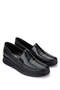 Women's Genuine Leather Black Casual Shoes - 2