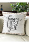 Autumn Themed 43X43 Velvet Cushion Cover - 6