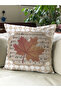 Autumn Themed 43X43 Velvet Cushion Cover