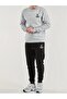 Black Anchor Printed Men's Tracksuit Set - Oversize Unisex Boyfirend