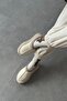 Belis Women's Flat Sole Leather House Slippers Beige - 3