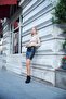 Women's Patterned Flexible Soft Textured Knitwear Full Fisherman Long Sleeve Blouse-Beige