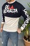 Printed Crew Neck Oversize Thin Sweatshirt - 6