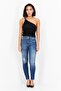 Women Skinny Fit Shape Up Wash Stretchable Denim, Blue - 3