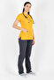 Mustard/Anthracite Lycra Thin Fabric Scrubs Doctor Nurse Jersey Bat Sleeve Surgical Suit - 3