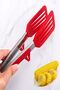 Clavis Metal Handle Smart Silicone Tongs with Lock System Red - 3