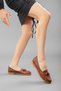 Tasseled Skin Tan Women's Casual Shoes - 3