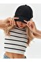 Black Women's Winter Merino Curly Plush Hat - 4