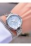 Silver Color Steel Cord 3 Atm Waterproof Satisfied Women Wristwatch and Bracelet Gift Package - 5